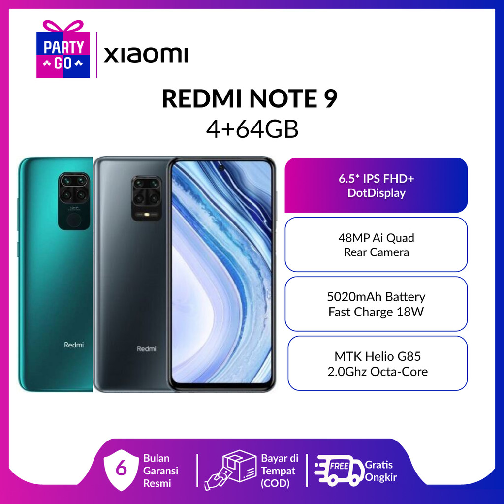 (Second Like New) Redmi Note 9 6GB+128GB