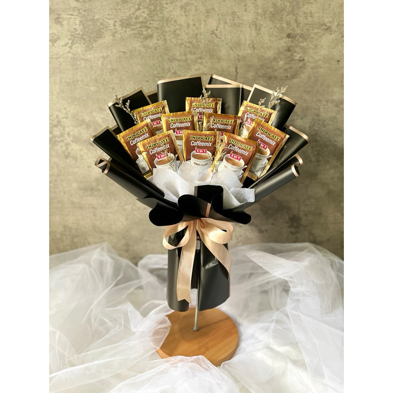 

[BUKET KOPI] Buket Kopi Coffeemix, Kapal Api, Good Day| Buket wisuda Cowo Kado ulang tahun | buket snack murah