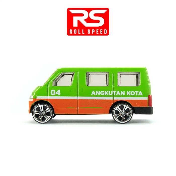 Diecast Metal 1:64 Rs Roll Speed Angkot Hijau