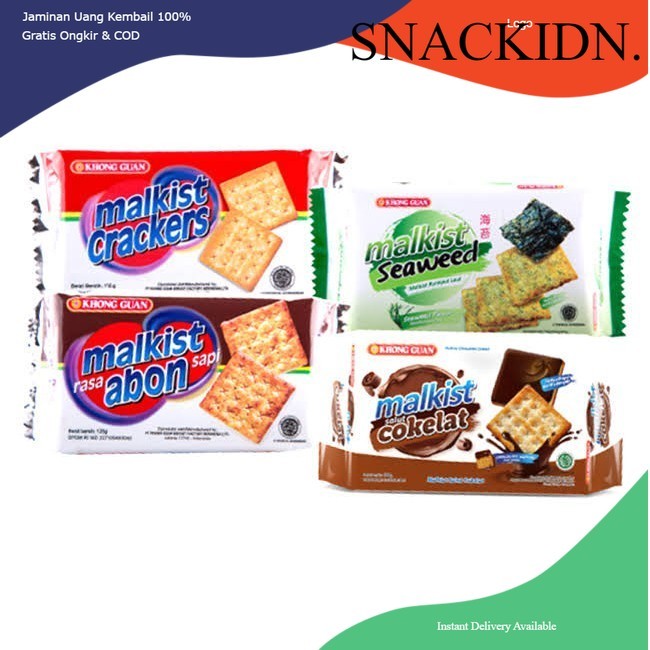 

Khong Guan Malkist Crackers All Variant-Biskuit Malkist Krekers