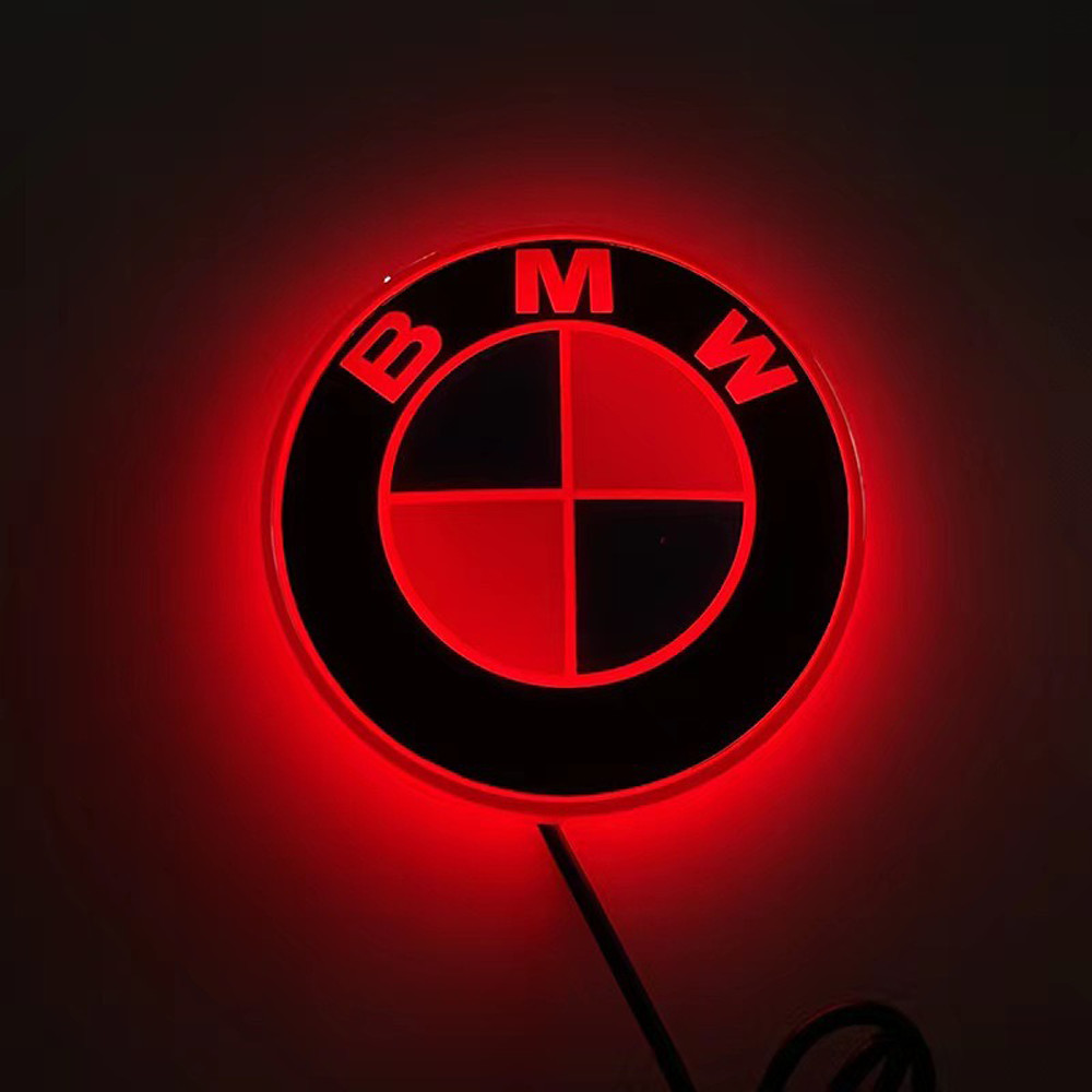 4D light-emitting logo lamp refitting For BWM front and rear tail LED lamps decorate For BMW 1 3 Ser