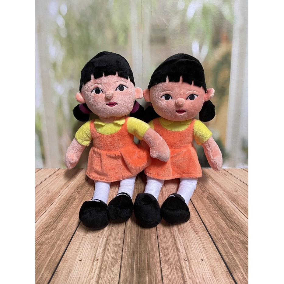 Boneka squid game/boneka cewek kuncir/squid game boneka