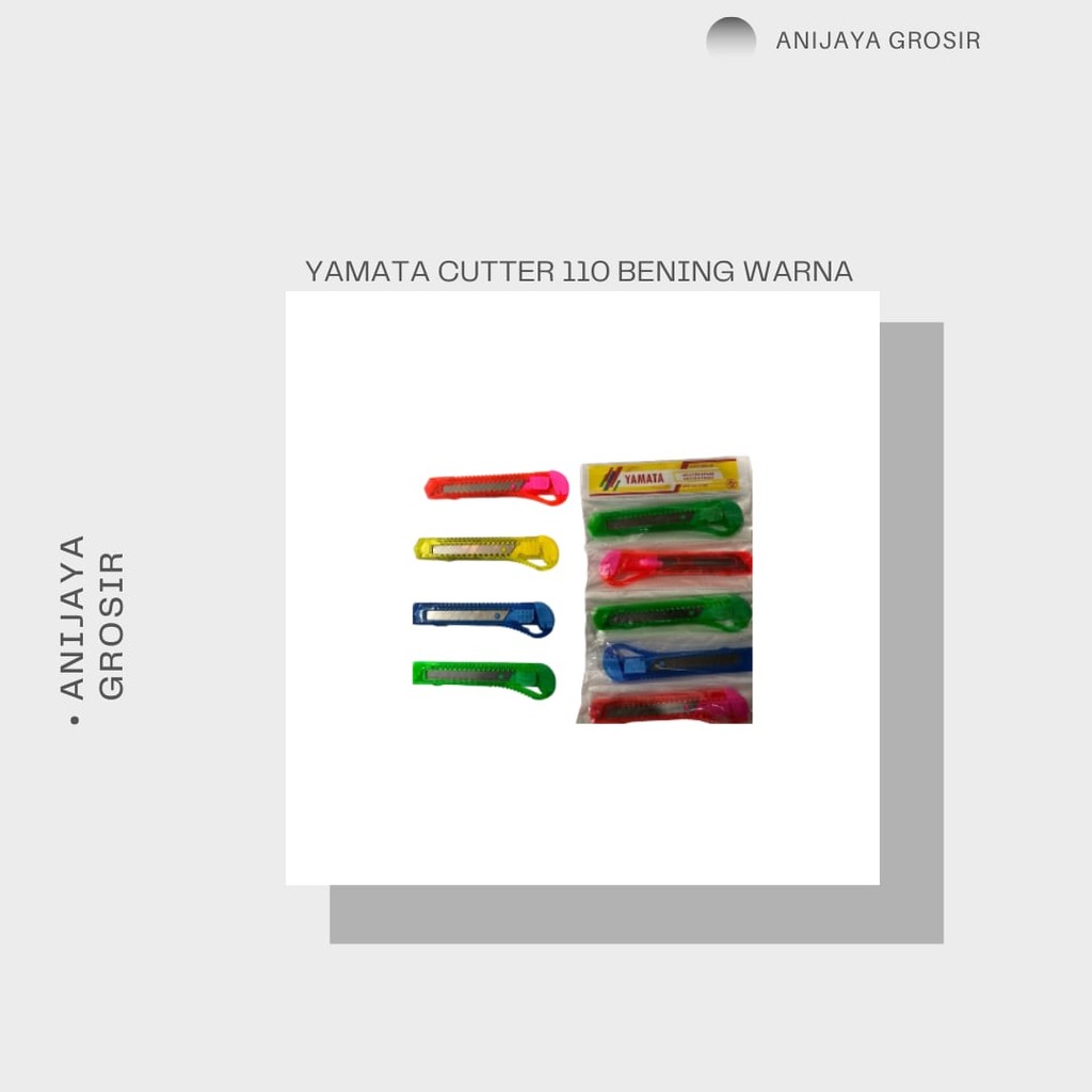 

YAMATTA CUTTER BENING WARNA 1PCS Alat Pemotong Alat Pemotong