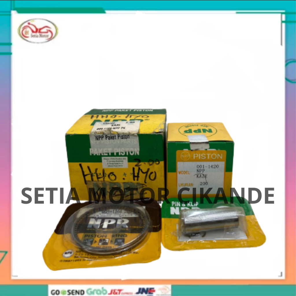 Piston Kit Paket Seher Kawasaki Kaze Oversize OS 2.00 200 NPP
