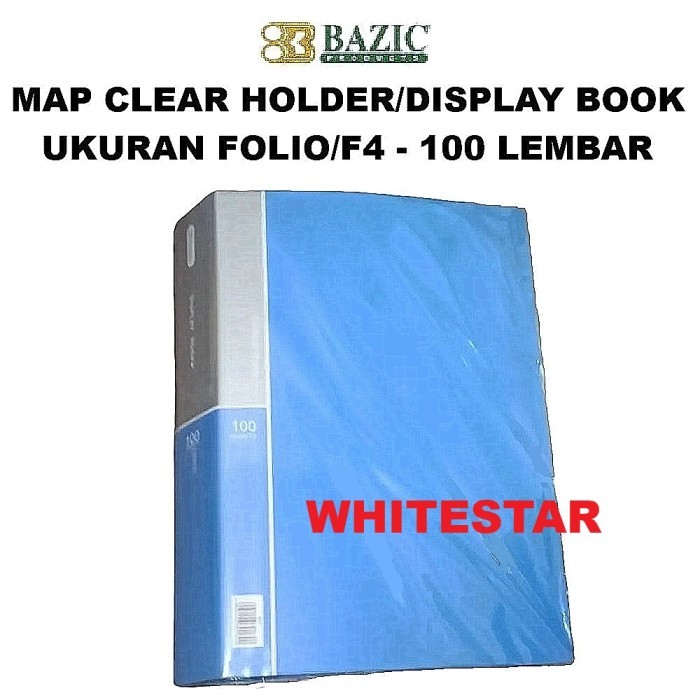

map clear holder bazic 100 lembar ukuran folio / F4 document keeper / display book