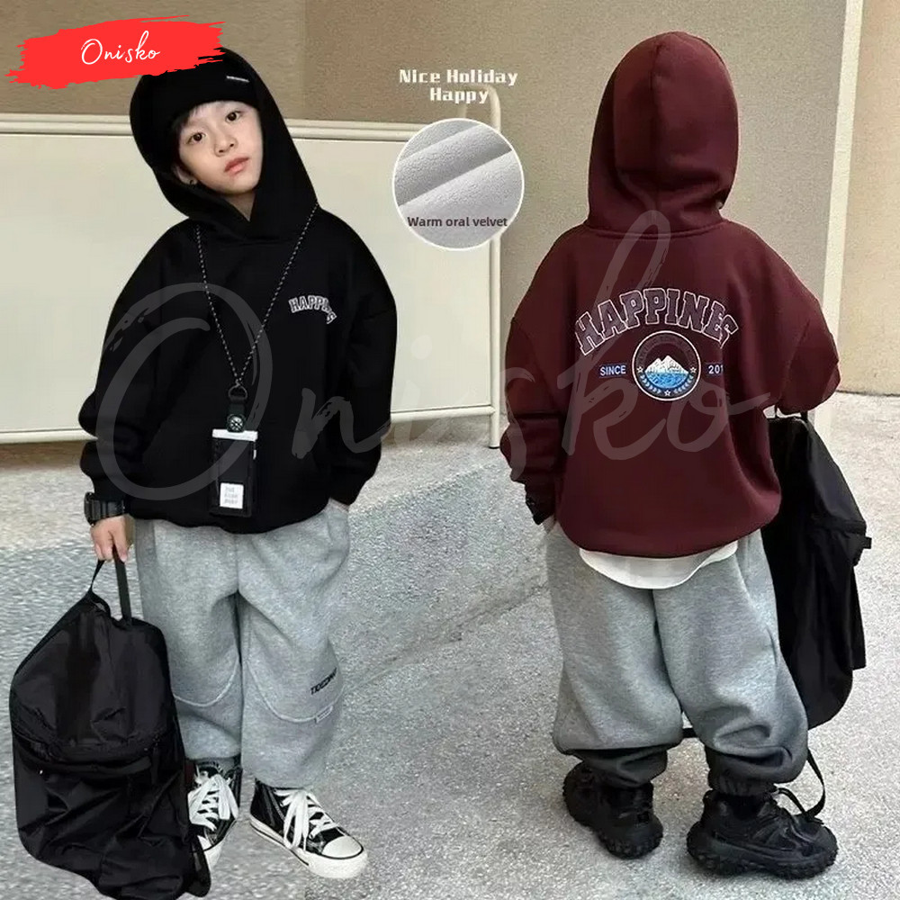 Hoodie Hudie Jaket Anak Cowok Cewek Model Kupluk Kekinian Terbaru Untuk Umur Usia 1-16 Tahun Bulan M