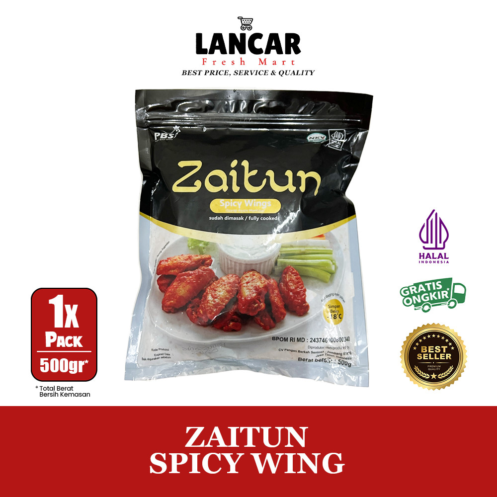 

ZAITUN SPICY WING 500GR