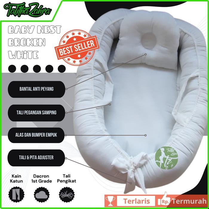 Hot Produk READY STOCK BABY NEST polos premium kasur bayi part 1 - Brokenwhite Terbaik dan Terlaris