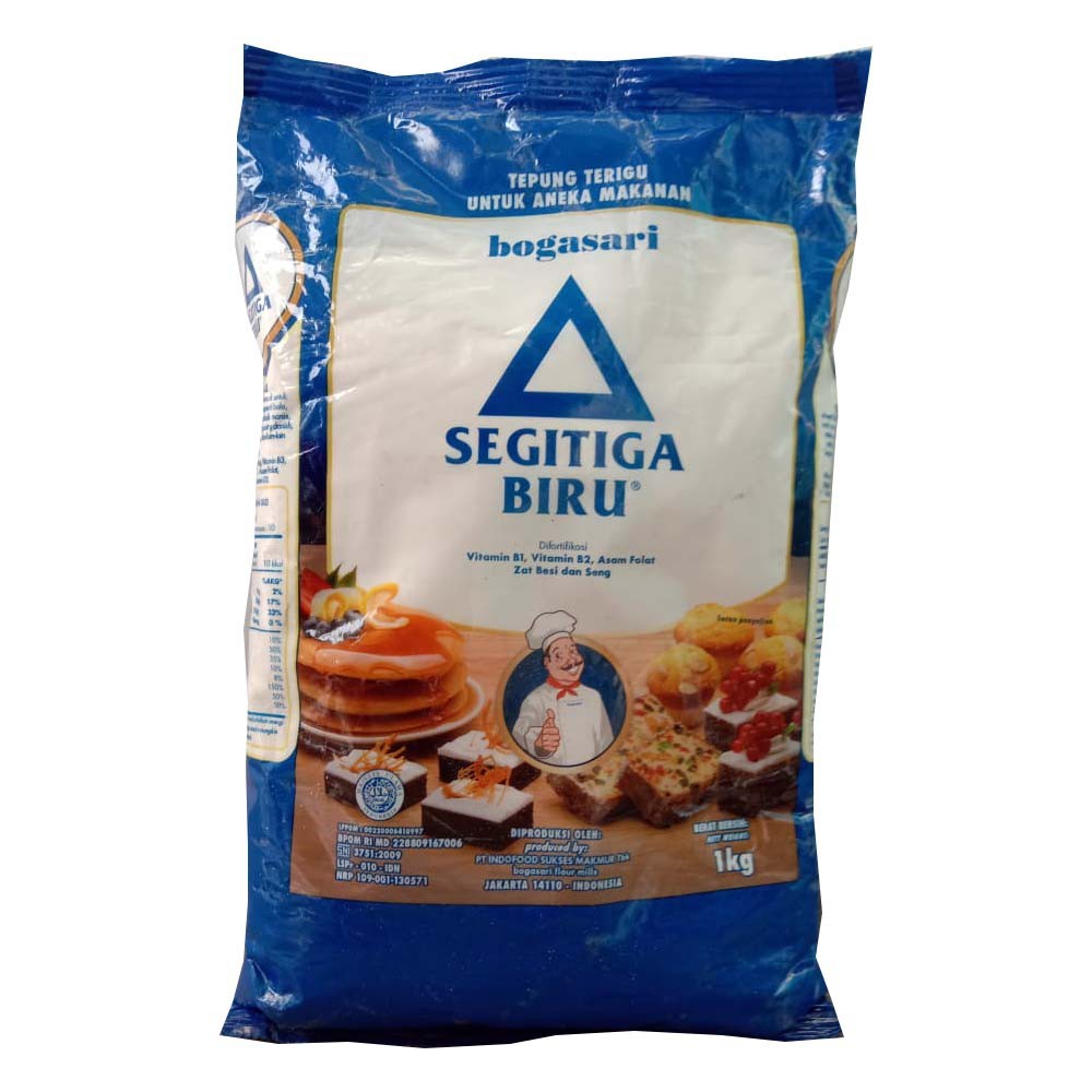 

BOGASARI SEGITIGA BIRU PREMIUM Tepung Terigu 12 x 1 KG