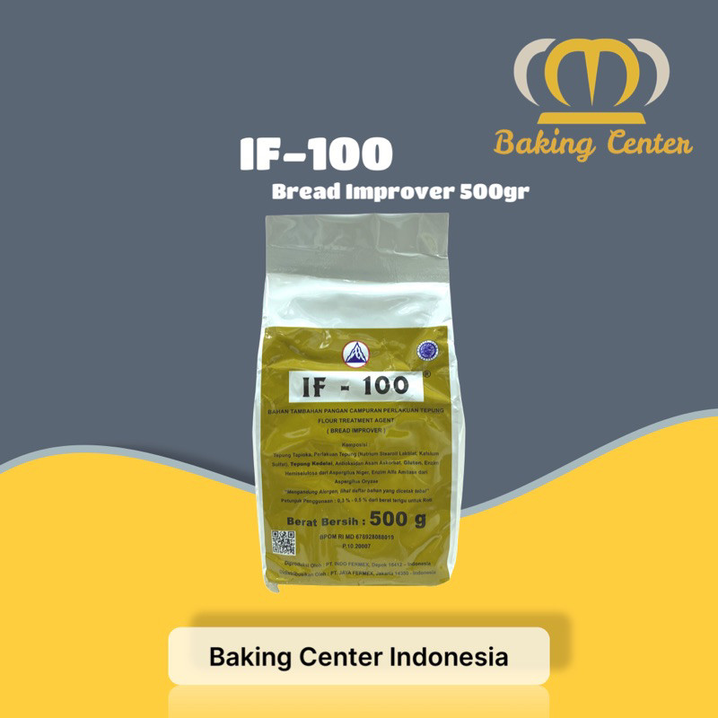 

IF-100 Bread Improver 500gr / Pelembut Roti IF-100 500gr