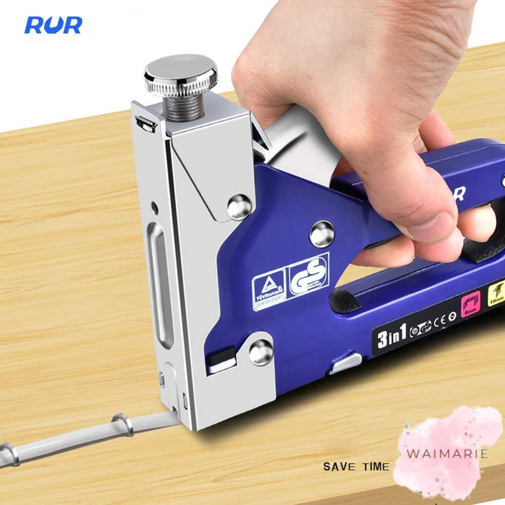 

RUR Staples Tembak Staple Gun Machine 3in1 Multi Purpose Nailing Tools - R2010