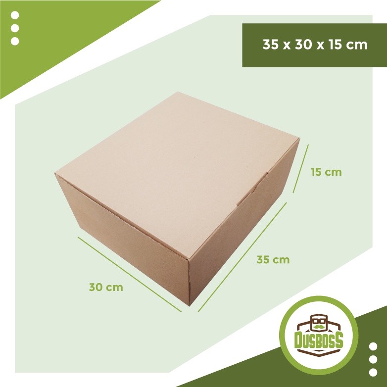 

Kardus 35 x 30 x 15 cm --Die Cut dan easy usage--