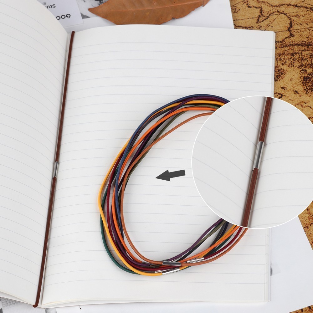 

5 Pieces a Set Spare Rubber Band Leather Notebook Accessory for Travelers Notebook Repair Elastic String Bungee Cord