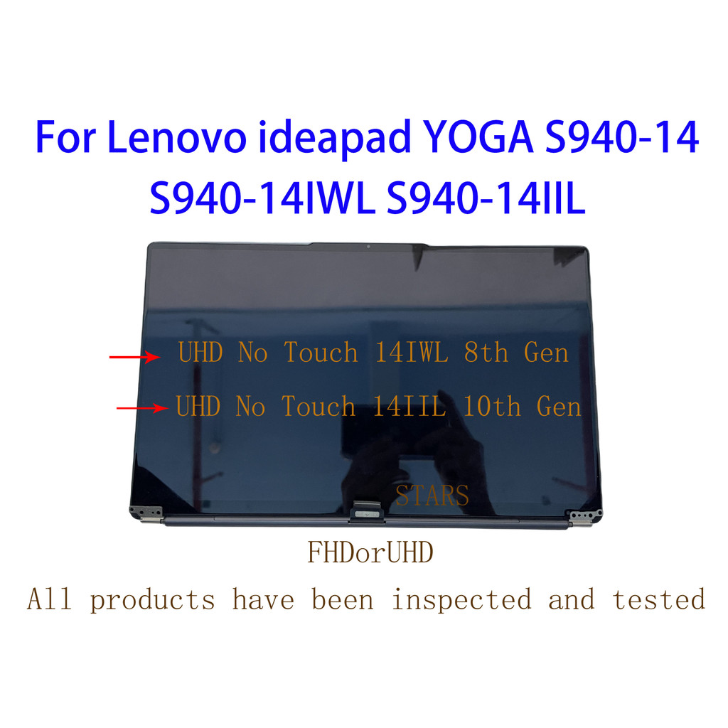14.0In For Lenovo ideapad S940-14 Serise yoga S940-14IWL S940-14IIL 5D10S39571 5D10S39570 Laptop LCD