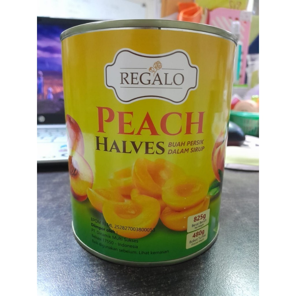 

Peach Halves Regalo / Peach dalam Kaleng Regalo - 825 Gram