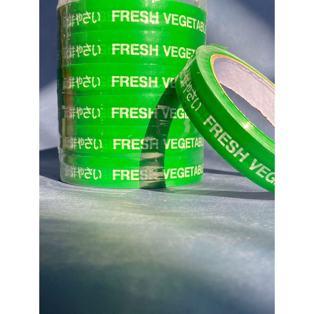 

Lakban Fresh Vegetables 18mm x 50m | Satuan | Label Segel Produk Pasar Modern