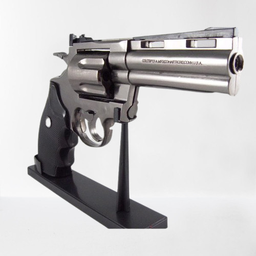 Promo Korek Api Gas Pistol Revolver Pyhton 357 Mirip Pistol Asli Ukuran Jumbo