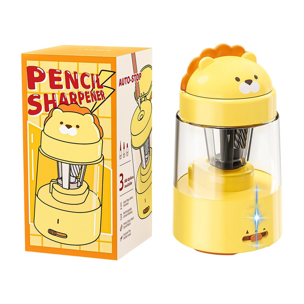 

Electric Pencil Sharpener Electric Pencil Sharpener Fully Automatic Fast Sharpen Portable for Wood Pencils School Office