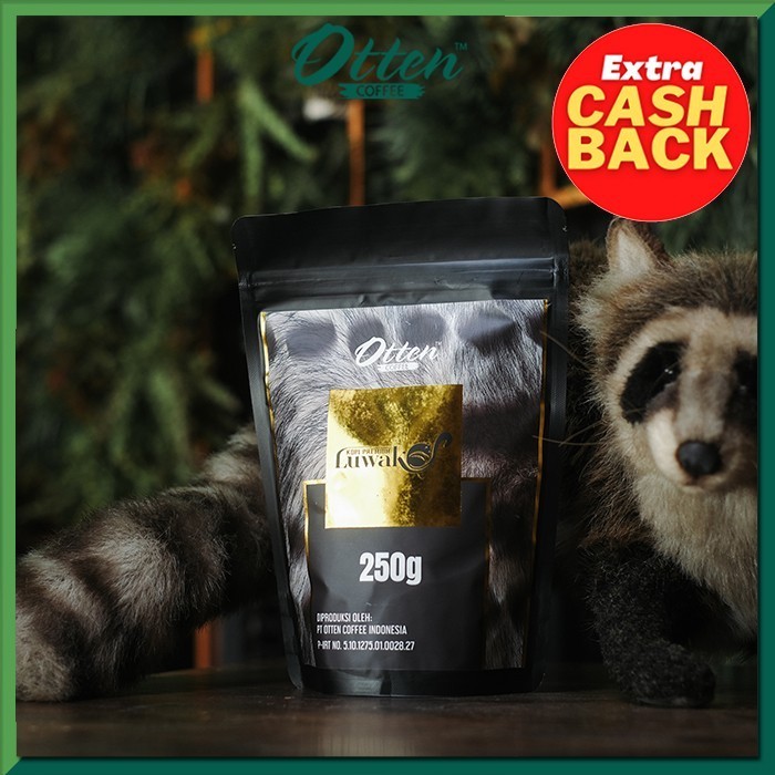 

NEW Premium Kopi Luwak Arabica 250g Pouch - Biji / Bubuk Kopi Otten Coffee