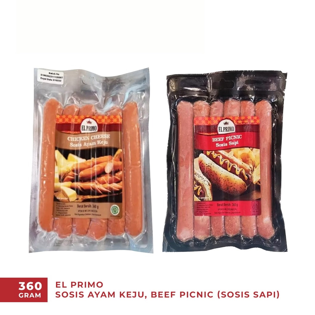 

EL PRIMO Sosis Chicken Picnic / Wagyu Meat Ball / Sosis Ayam Halal