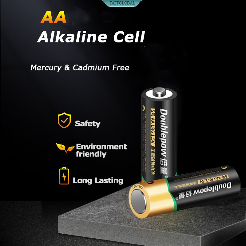 Doublepow Baterai Sekali Pakai AA No.5 LR6 1.5V Alkaline 2 PCS