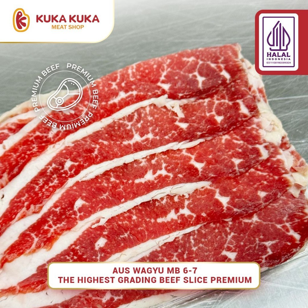 

Slice Wagyu Beef PE Slice MBS 6-7 200gr