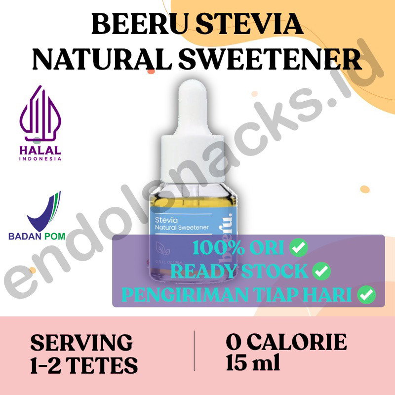 

BEERU SWEETENER PEMANIS CAIR STEVIA 15ml