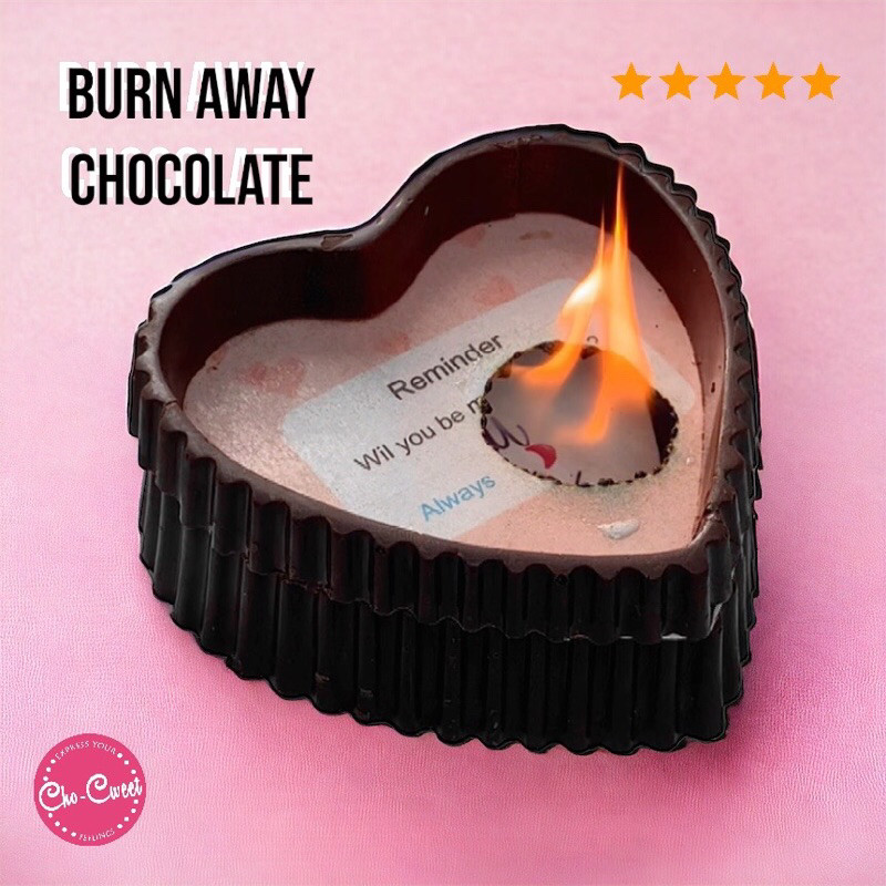 

CHO-CWEET BURN AWAY CHOCOLATE Coklat Valentine | Burn Away Cake | Flamming Cake | Coklat Viral
