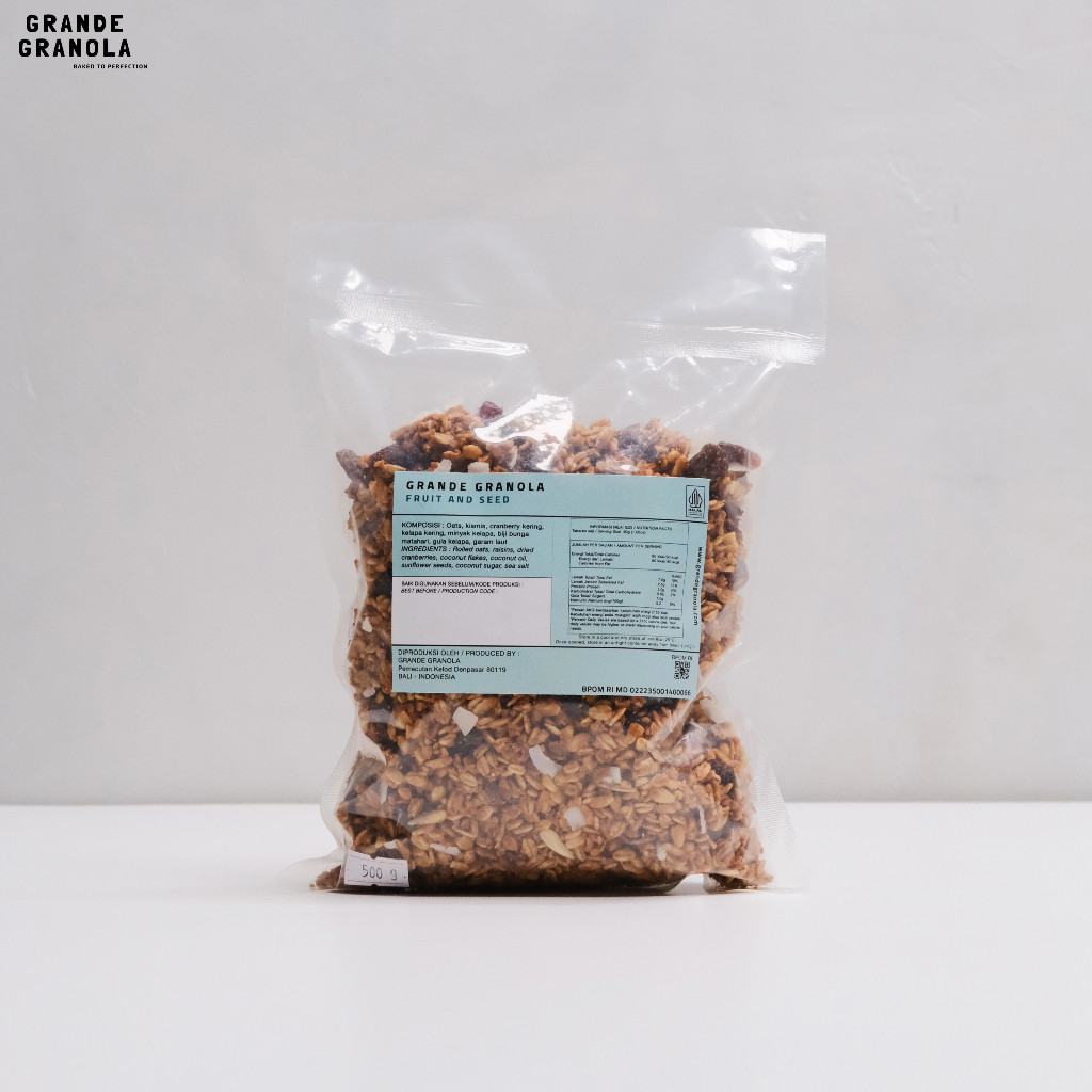 

Grande Granola Fruit and Seed 500 GR