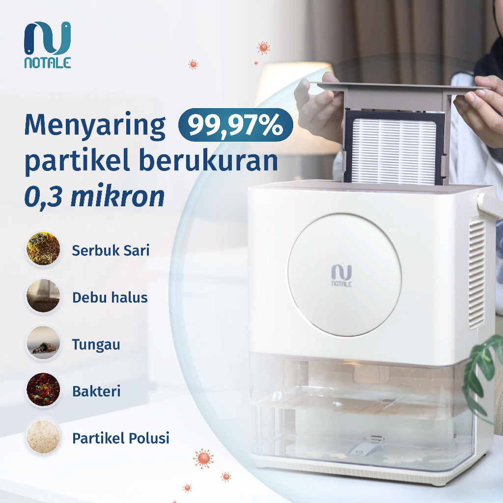 New Replacement HEPA Filter Dehumidifier with Air Purifier Notale Duico premium