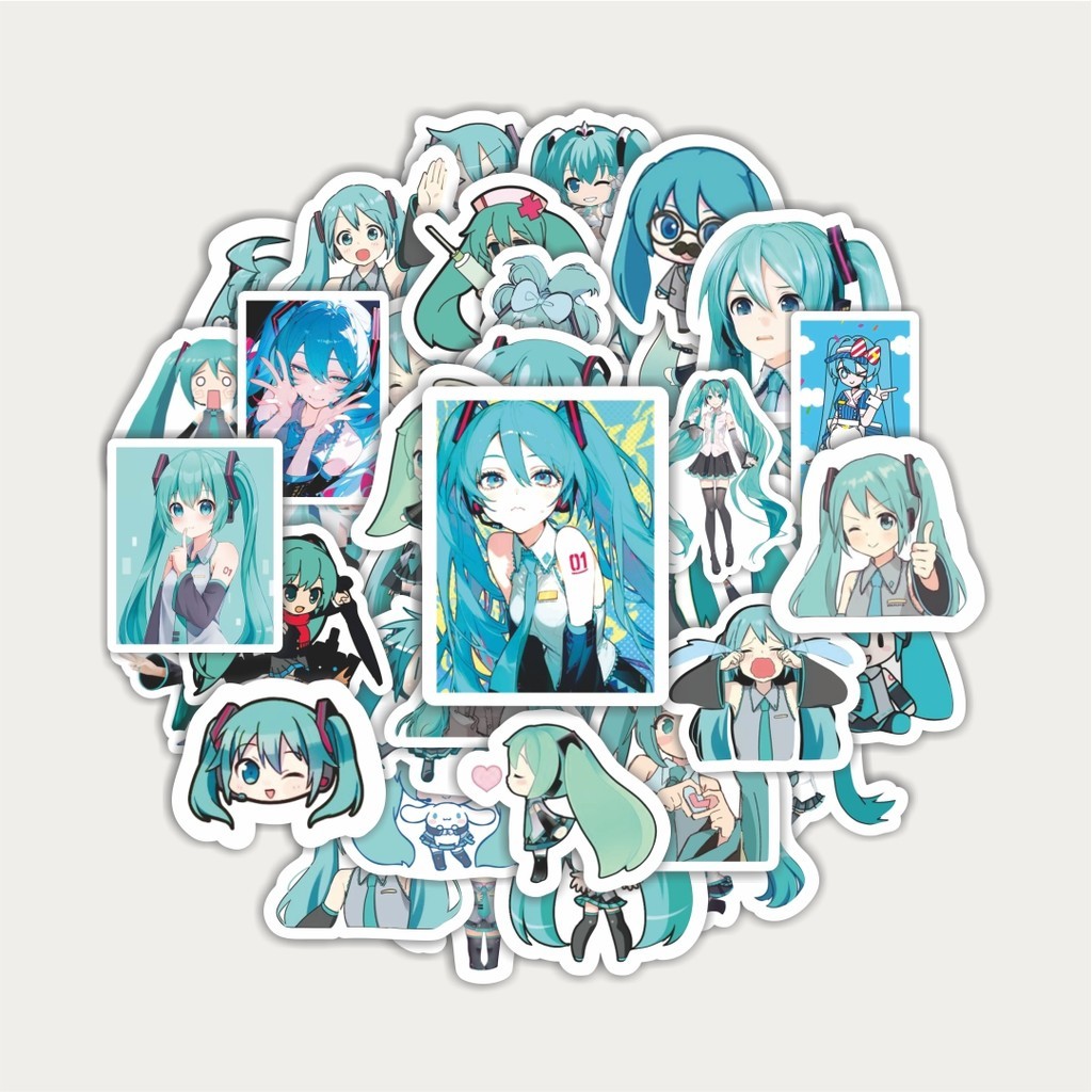 

Sticker Pack Stiker Anime Hatsune Miku | Sticker TUMBLR | Stiker LAPTOP KOPER HELM