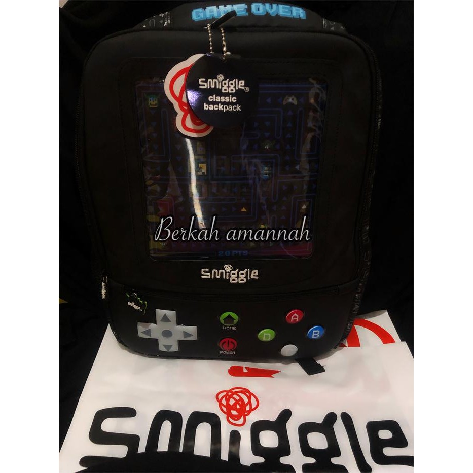 Terlaris  -Tas smiggle backpack cowo cewe/tas sekolah/tas ransel - 1
