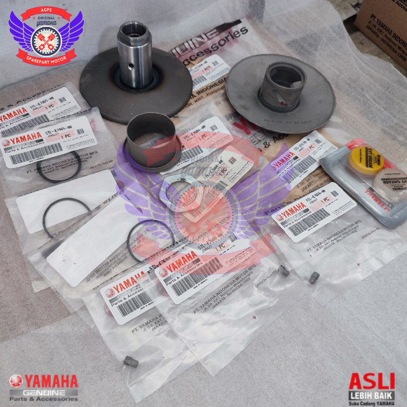 1 SET PULLY ASSY BELAKANG MIO SPORTY SMILE ORIGINAL ORI YAMAHA