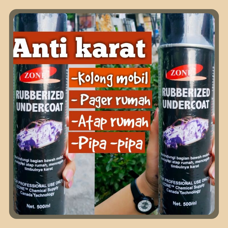 Rubberized 500 mili undercoat pelindung kolong mobil anti karat peredam cat kolong mobil