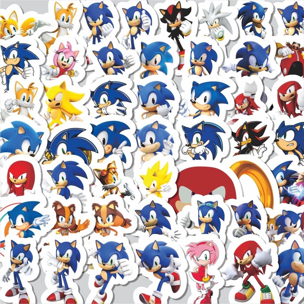 

Stiker Cutting Pack Sticker Kartun Sonic the Hedgehog Sticker Isi 100Pcs Series Aesthetic Lucu Keren Untuk Koper Bahan Vynil