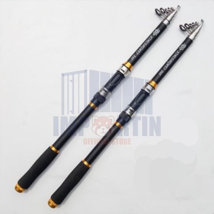 Joran Pancing Portable Carbon Fiber Telescopic 2 Meter - 3Meter/ Joran Pancing Murah Kuat Teleskopik