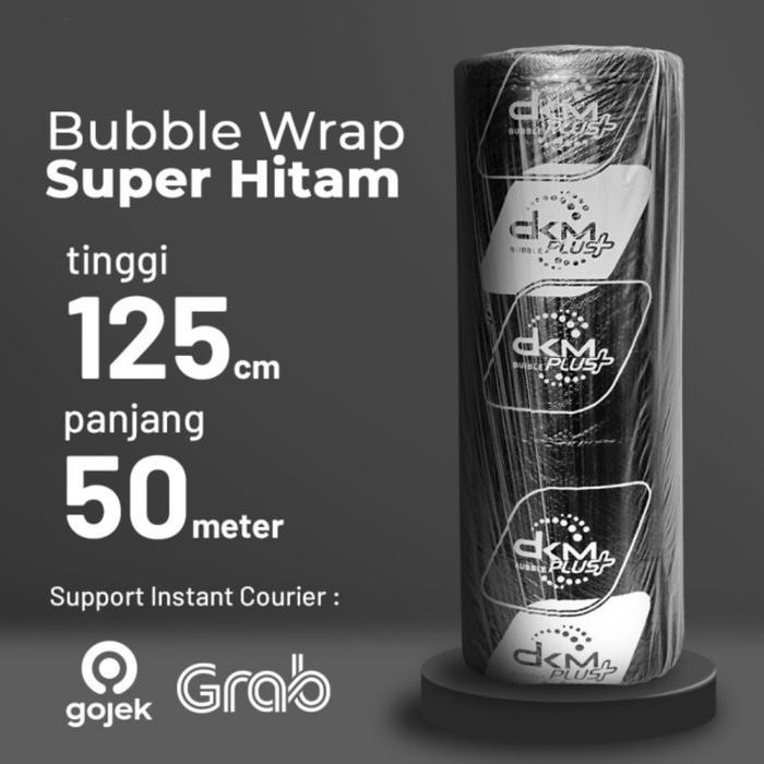 

BUBBLE WRAP ROLL BENING BUBLE WARP PUTIH HITAM TEBAL TERMURAH 125X50 - HITAM., 60CM X 50M [terlaris]