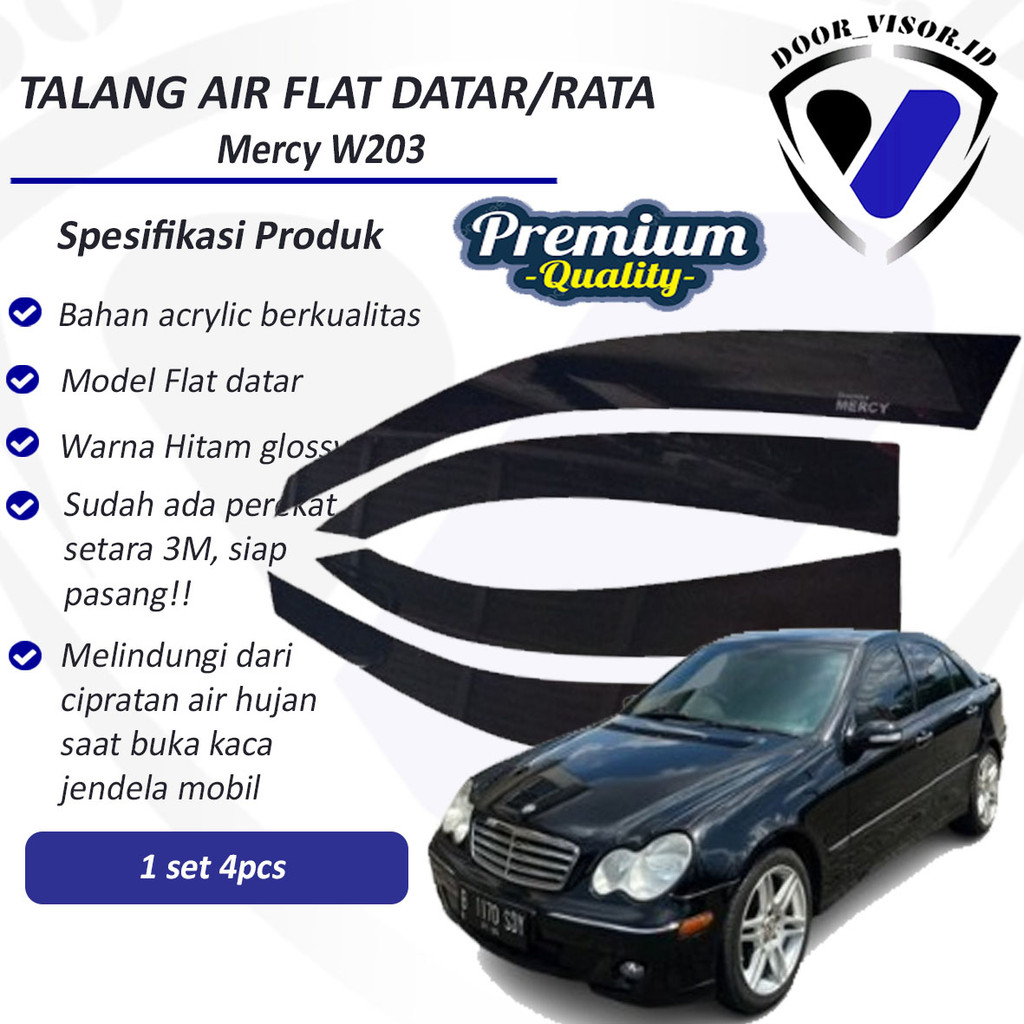 talang air mobil Mercy W203 premium quality 4pintu