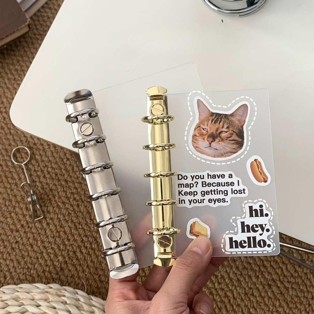 

M5 A7 Loose Leaf Side Insert Board Pad Partition Handmade Clip Secondary Ring Inner Page Storage Clip