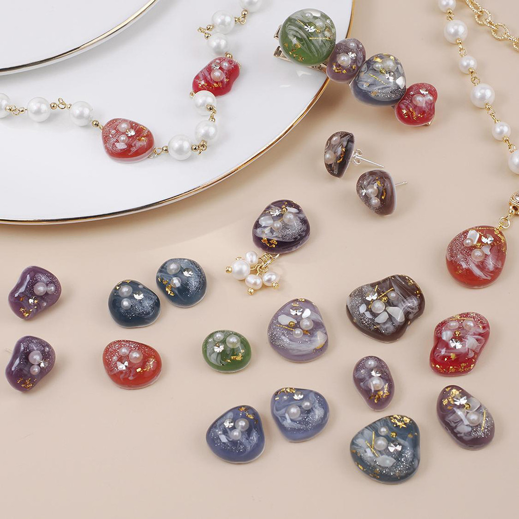 

Irregular Earrings Silicone Mold Three Dimensional Stone Shape Epoxy Resin Mold DIY Earrings/Necklace Pendant Decoration Mold