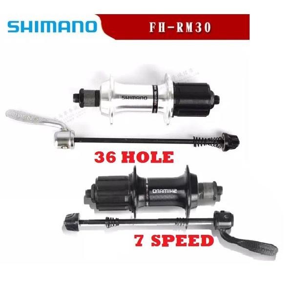 FREEHUB SHIMANO RM30 7 speed 36 H HOLE RM 30 Quick Release Alloy Belakang Free hub 36h Sepeda NO NOV