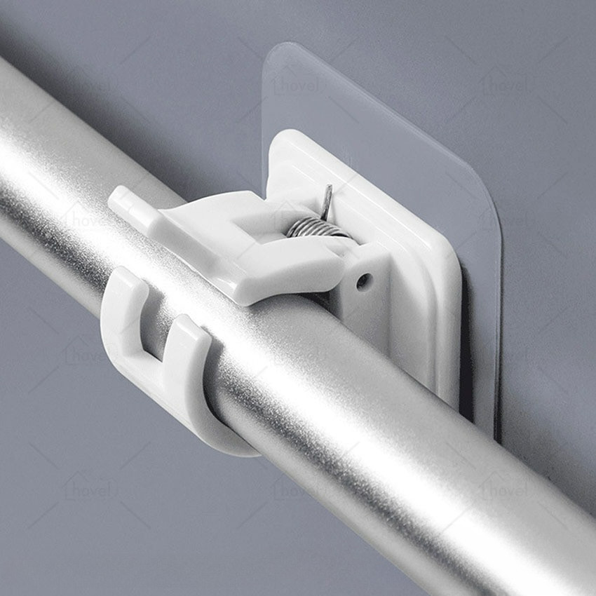 Magic Hook Tempel Dinding Perekat Tiang Gorden Anti Air