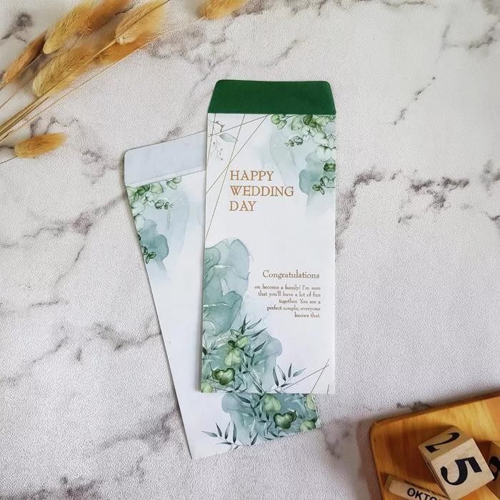 

Ready ISI 10 AMPLOP ANGPAO WEDDING/AMPLOP KONDANGAN/ANGPAO WEDDING - green