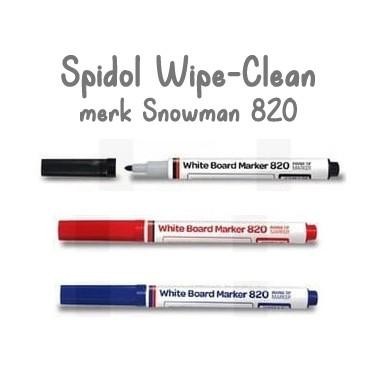 

Spidol Wipe Clean / Wipe Clean Marker 1 set isi 3 warna merk Snowman & 1 set isi 7 warna tanpa merk - Snowman 820 1 set isi 3 warna