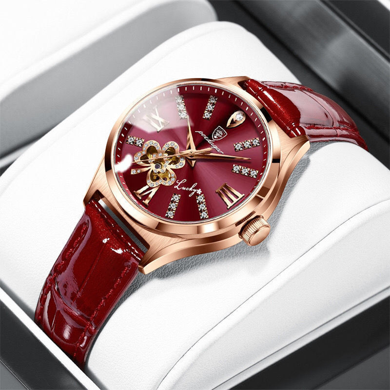 

Jam Tangan Wanita Bodaga Asli Tahan Air Gaya Kalender Versi Korea Jam Quartz