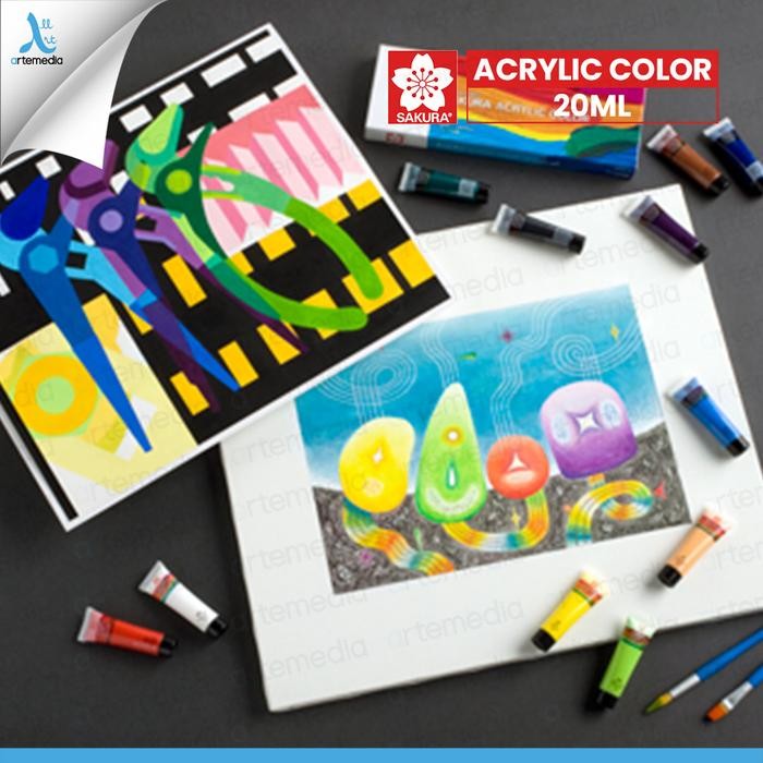 

Cat Akrilik Sakura Acrylic Paint Color 20ml - 01 - NEUTRAL GRAY