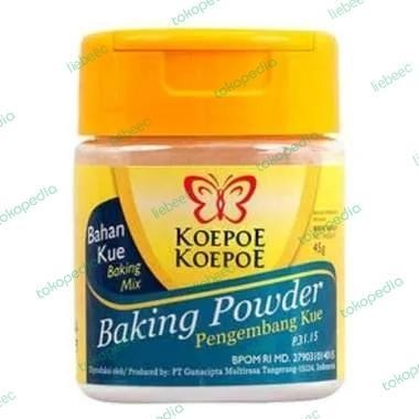 

[PROMO EXP TERBARU] Koepoe Koepoe Baking Powder 45gr / Pengembang Kue 45 gr Bergaransi Terlaris