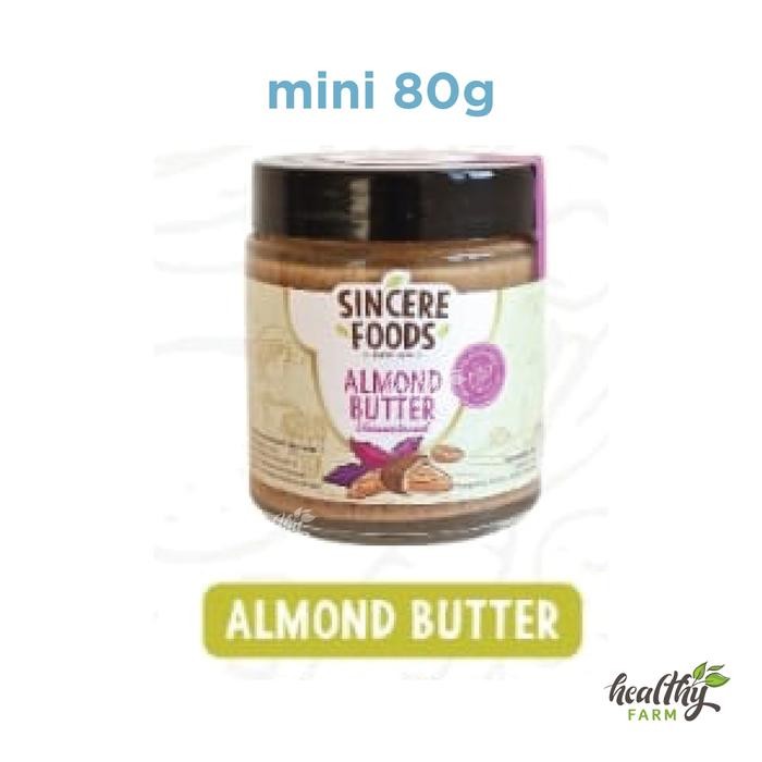 

Organic Almond Butter Unsweetened Sincere Selai Kacang Almond 225g - 80g