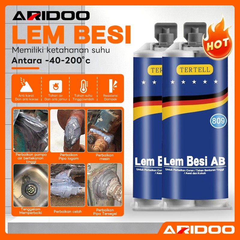 Lem AB Besi Super Kuat Tahan Panas Kafuter Lem Perekat Super Untuk Reparasi Mobil / Rumah (Lem Besi 