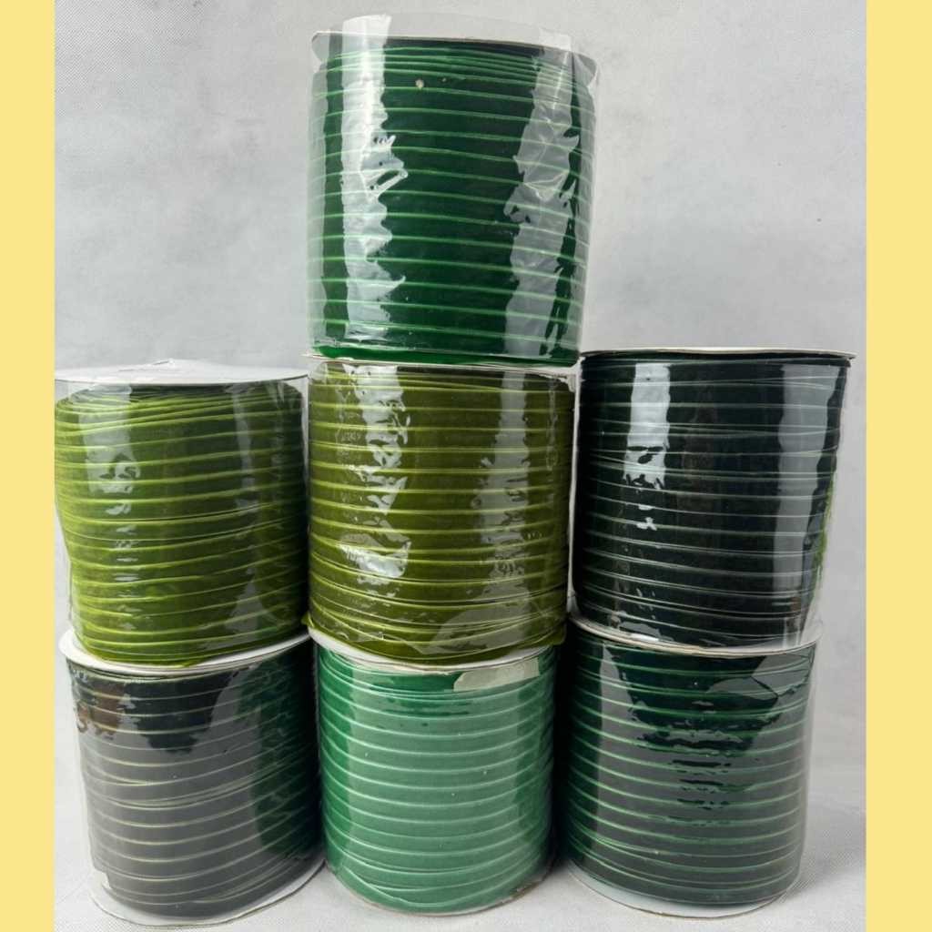 

1 Meter - 9mm | Pita Velvet Premium | Pita Beludru Hijau